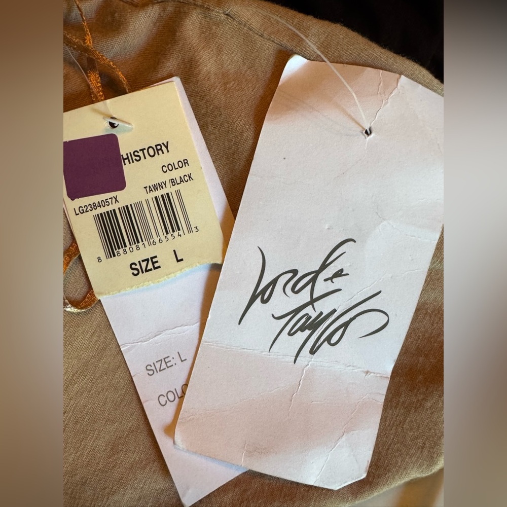 Design History Two-Tone black tan neutral sleeveless Dress large NWT - Picture 6 of 6